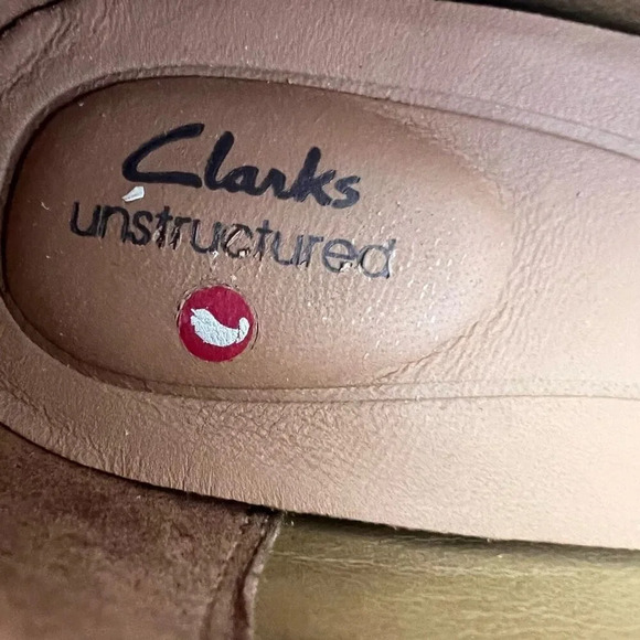 Clarks Womens Beige Snake Print Unstructured Block Heel‎ Pumps Shoes Size 10 - Picture 9 of 11